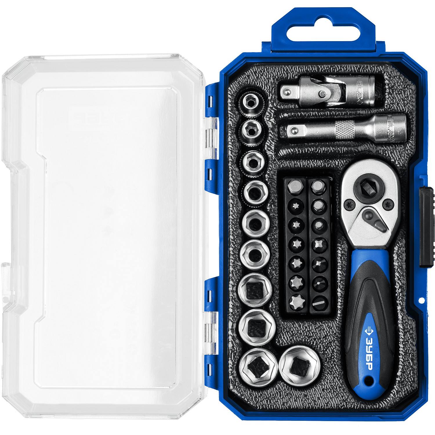 ЗУБР Компакт-27  универсальный набор инструмента 27 предм. Серия Профессионал {27642-H27_z01}