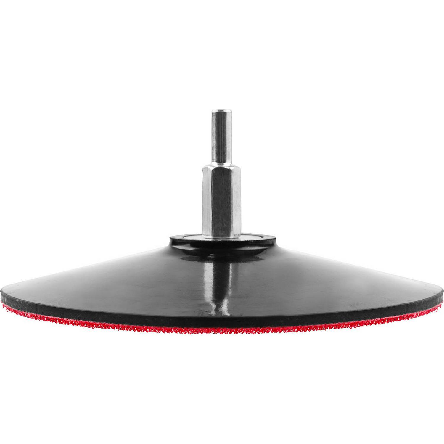 Тарелка опорная STAYER "MASTER" резиновая для дрели, на липучке, d=125мм {35740-125}