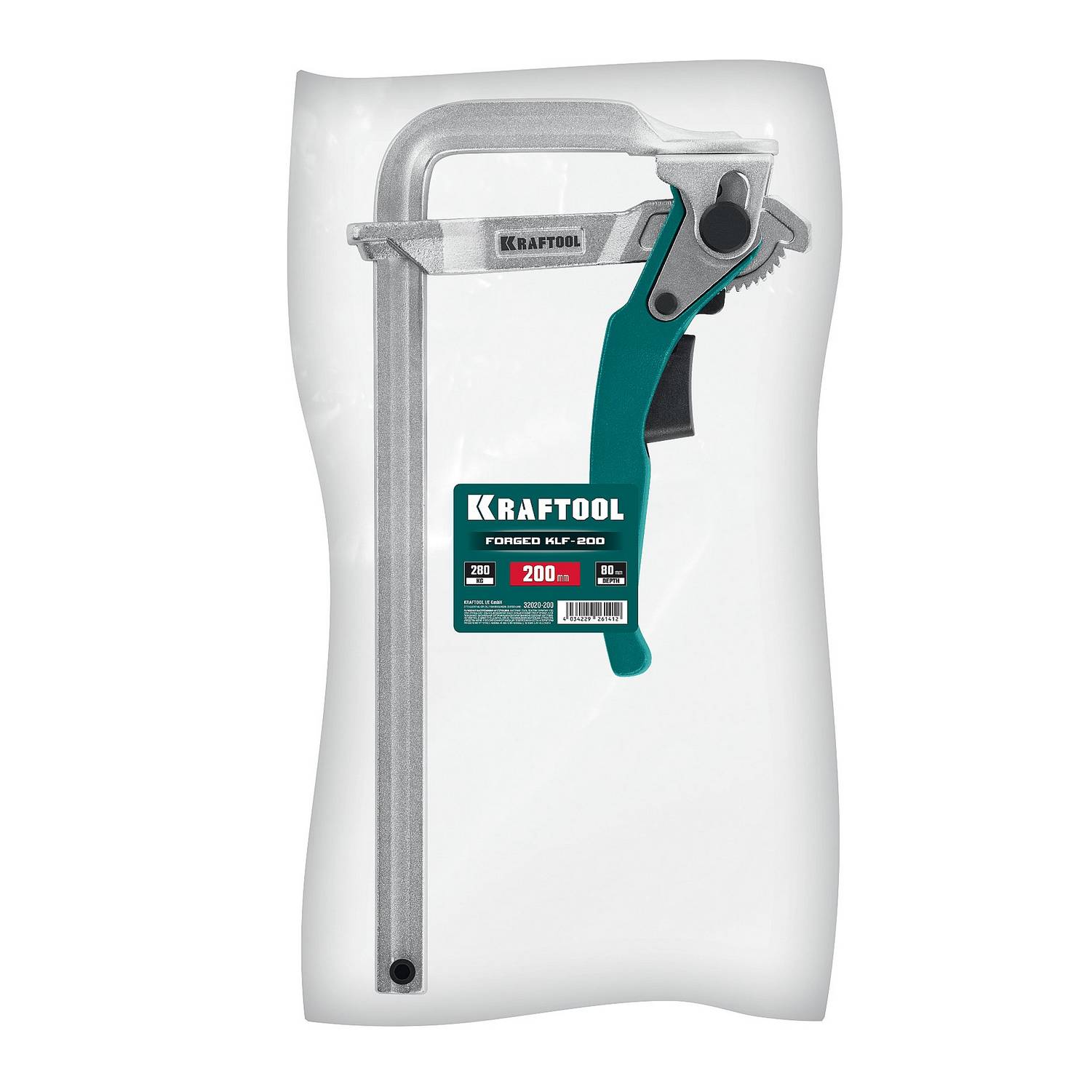 KRAFTOOL  KLF-200, 200/80 мм, струбцина быстрозажимная {32020-200}