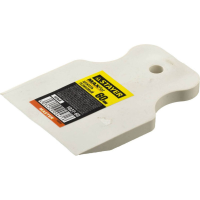 Шпатель STAYER "MASTER" резиновый белый, 60мм {1027-60}