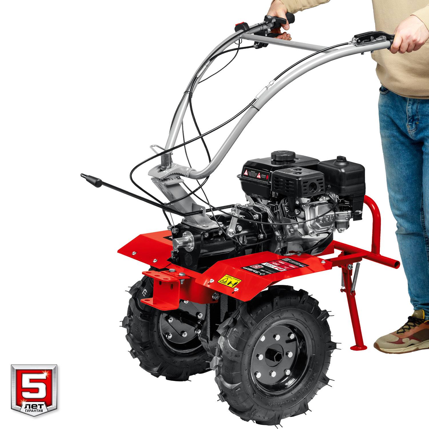 ЗУБР МТШ-500 мотоблок бензиновый с ВОМ, 212 см3 {МТШ-500}