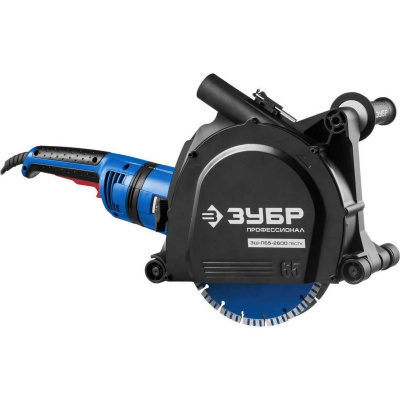 ЗУБР  d 230 мм, 2600 Вт, 65 мм, штроборез (бороздодел), метал. ящик, Профессионал (ЗШ-П65-2600 ПВСТК)