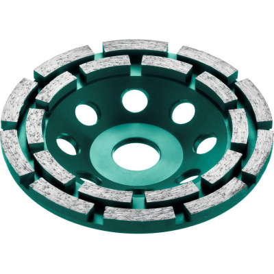 Двухрядная алмазная чашка Kraftool Double d 125 мм, INDUSTRIAL {33369-125}