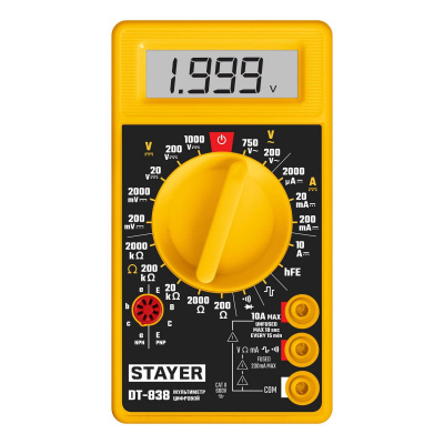 STAYER  DT-838  Цифровой мультиметр   {45306_z01}