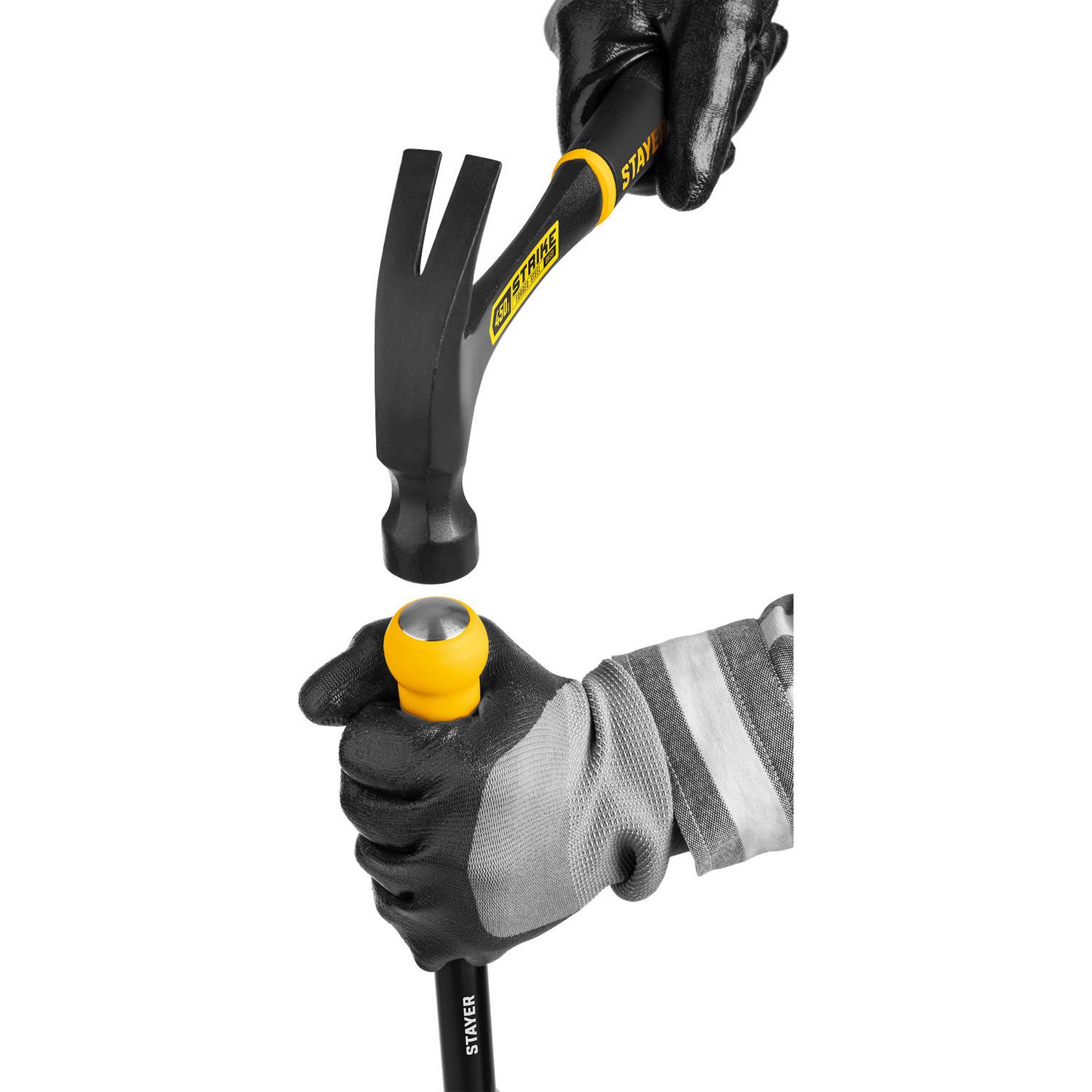 STAYER  100 мм, длина 570 - 910 мм, телескопический ударный скребок  {08505_z02}