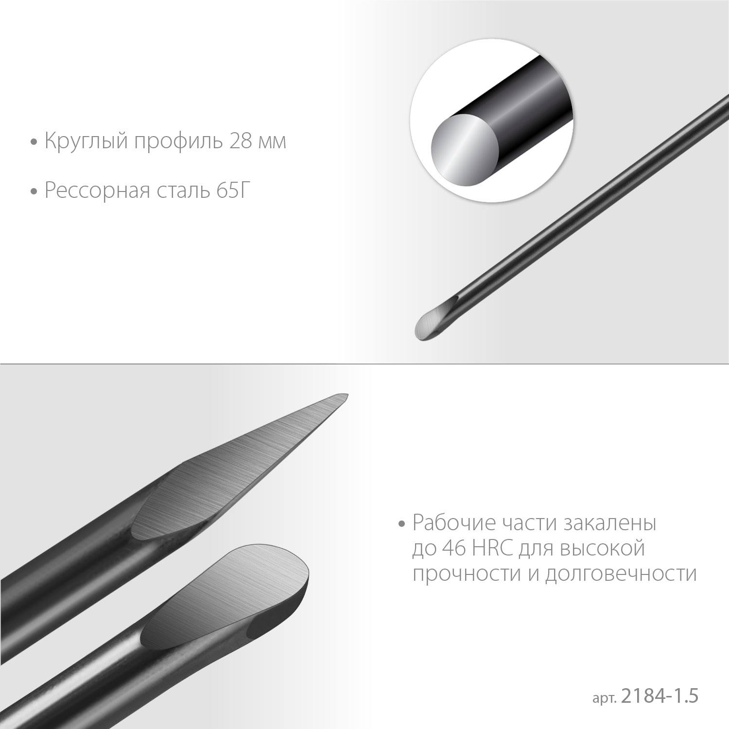 ЗУБР  1500 мм, d 28 мм, Строительный лом  {2184-1.5}