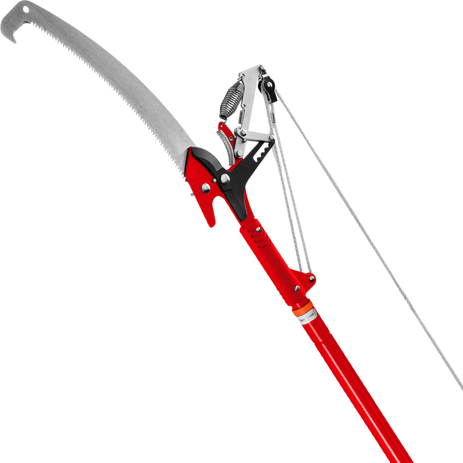 GRINDA  HX-350, 350 мм, лезвия закалены, антикор. покрытие, храповый механизм, пила хромированная, режущий крюк, штанговый сучкорез (8-424431)