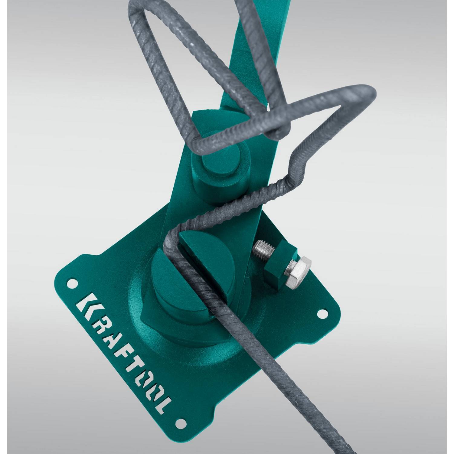 Ручной станок для гибки арматуры на подшипнике KRAFTOOL 10 E, острый гиб {23302}