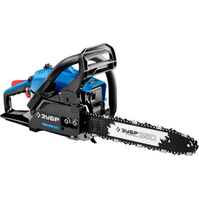 Пила цепная бензиновая, ЗУБР Профессионал ПБЦ-370 35П, хромир. цилиндр, праймер, 37 см3 (1,2 кВт), шина 35 см, 10800 об/мин