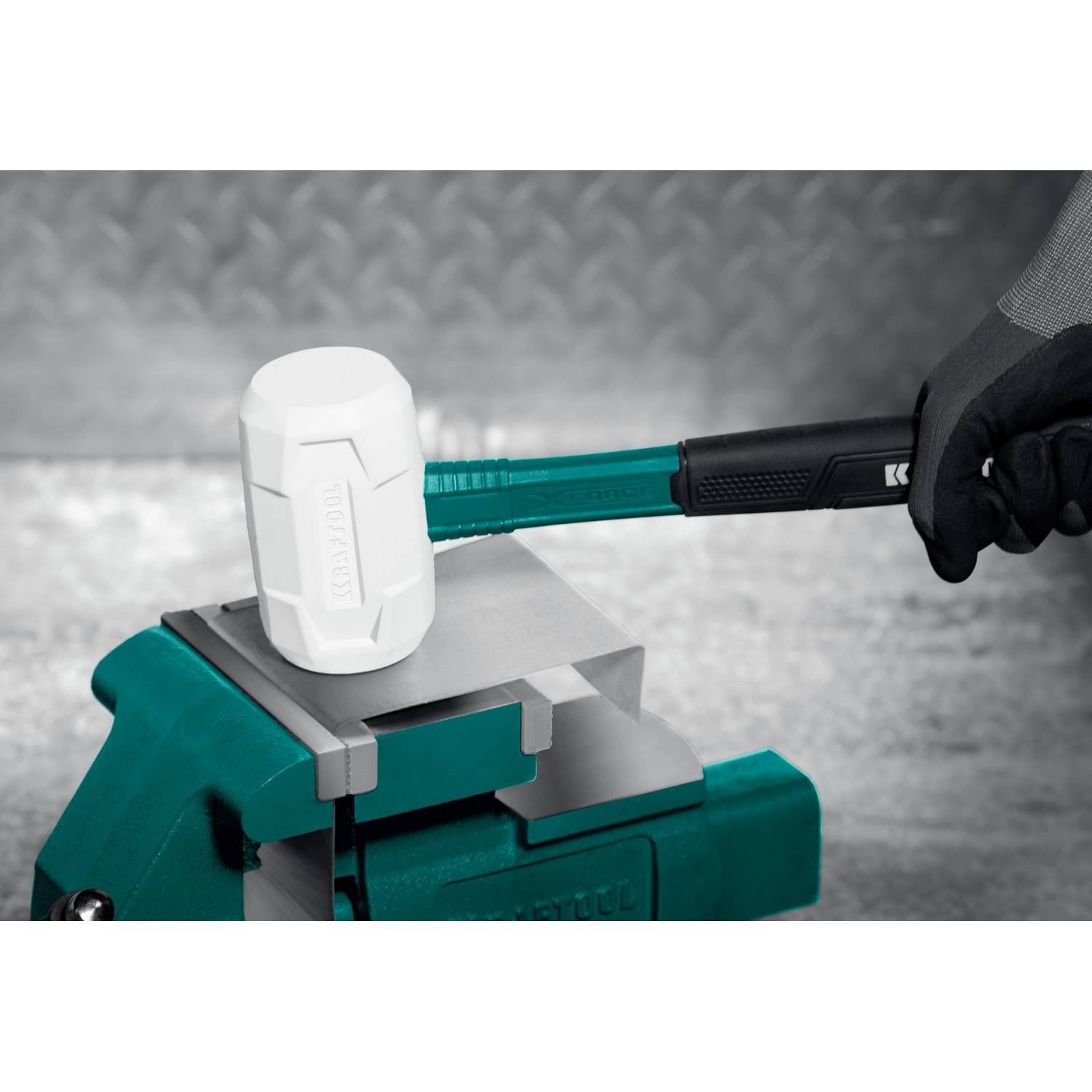 KRAFTOOL  X-FORCE 680 г, белая киянка (2077-68)