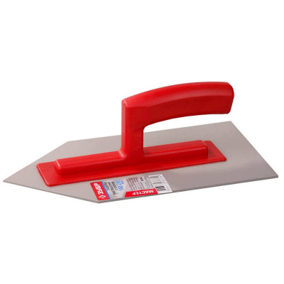 ЗУБР  140х280 мм, толщина 3 мм, ударопрочная, пластиковая, Штукатурная гладилка с уголком, МАСТЕР (08145)