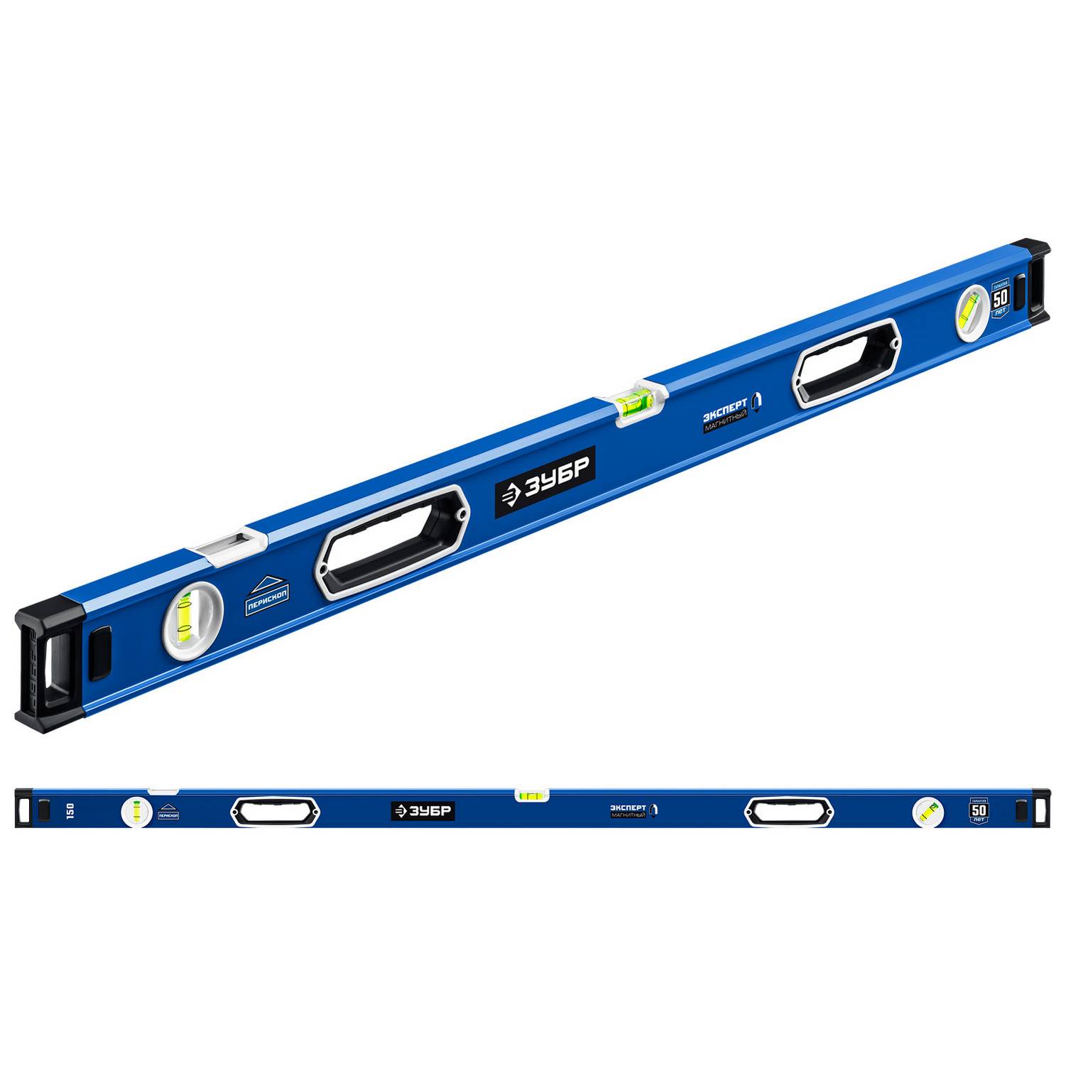ЗУБР  ЭКСПЕРТ-М, 1500 мм, с зеркальным глазком, мощный магнитный уровень, Профессионал {34572-150}