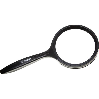 Лупа ЗУБР "Мастер" для чтения, 3-х/5-ти кратное увеличение, диаметр линзы 75мм {40540-75}