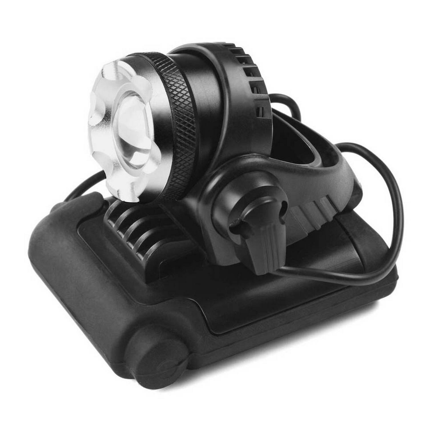 Фонарь ЗУБР "ПРОФИ" налобный светодиодный, 6Вт(450Лм), регулируемый фокус, 3 режима, трансформер, 4АА