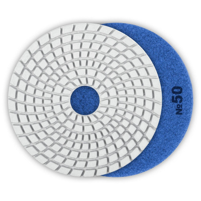 ЗУБР  125 мм, №50, мокрое шлифование, алмазный гибкий шлифовальный круг АГШК, Профессионал (29867-050)