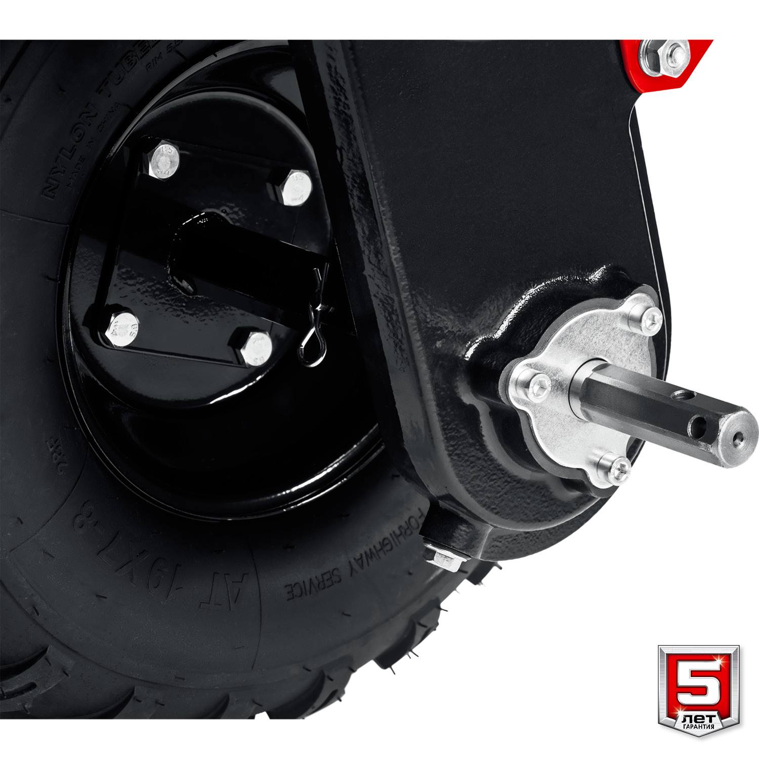 Бензиновый мотоблок ЗУБР, увеличенные колеса, 7 л.с. {МТБ-300 У}