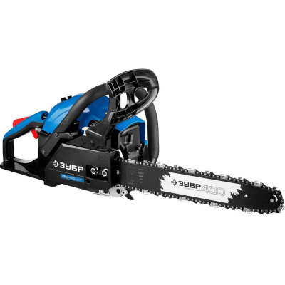 Пила цепная бензиновая, ЗУБР Профессионал ПБЦ-400 40П, хромир. цилиндр, праймер, 40 см3 (1,5 кВт), шина 40 см, 10800 об/мин