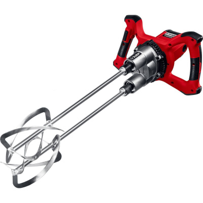 Миксер ЗУБР МРД-1400 строительный, двойной, 1400 Вт, 0-520 об/мин, перемешивание "сверху-вниз" {МРД-1400}