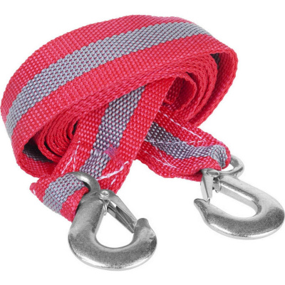 Трос буксировочный ЗУБР "Мастер", 2 крюка, сумка, 4м, 3,5т {61210-3.5}