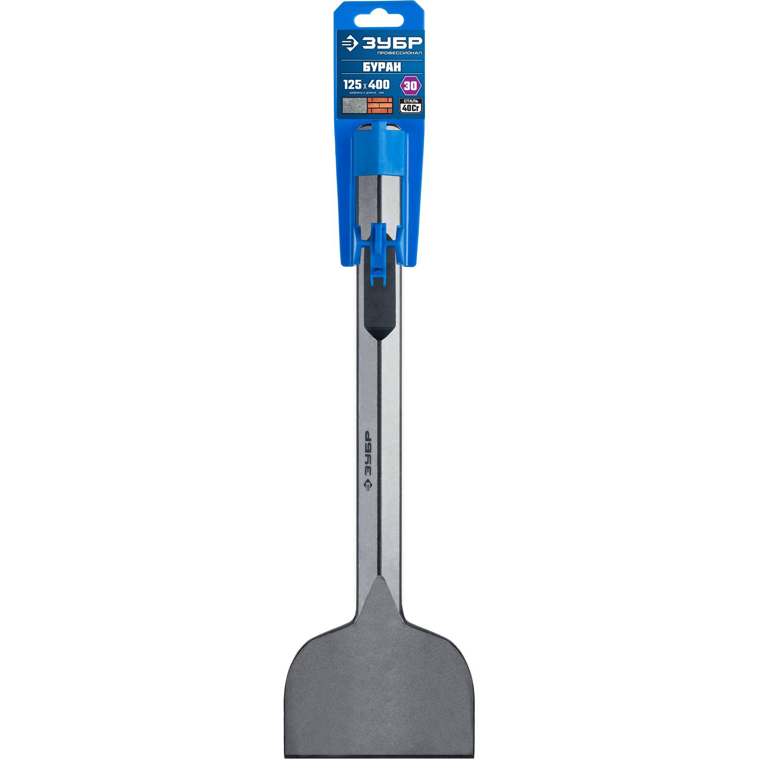 ЗУБР БУРАН HEX 28 Зубило лопаточное 125 х 400 мм {29372-125-400}