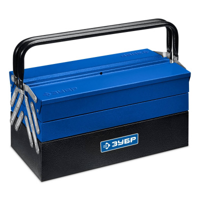 ЗУБР  ЯРУС-5/17, 430 х 210 х 205 мм, (17"), Металлический раздвижной ящик для инструментов, Профессионал  {38356-17}