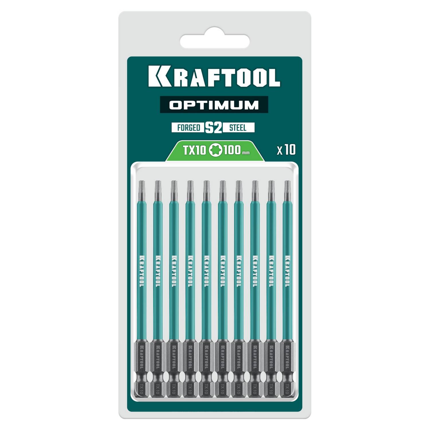 KRAFTOOL  OPTIMUM TX 10, 100 мм, 10 шт, биты {26126-10-100-S10}