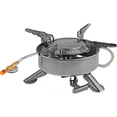 Горелка ЗУБР "ЭКСПЕРТ" туристическая газовая, диаметр 195мм, мощность 2,2кВт {68206}