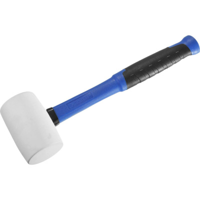 ЗУБР 450г Белая резиновая киянка с фиберглассовой рукояткой {20531-450_z02}