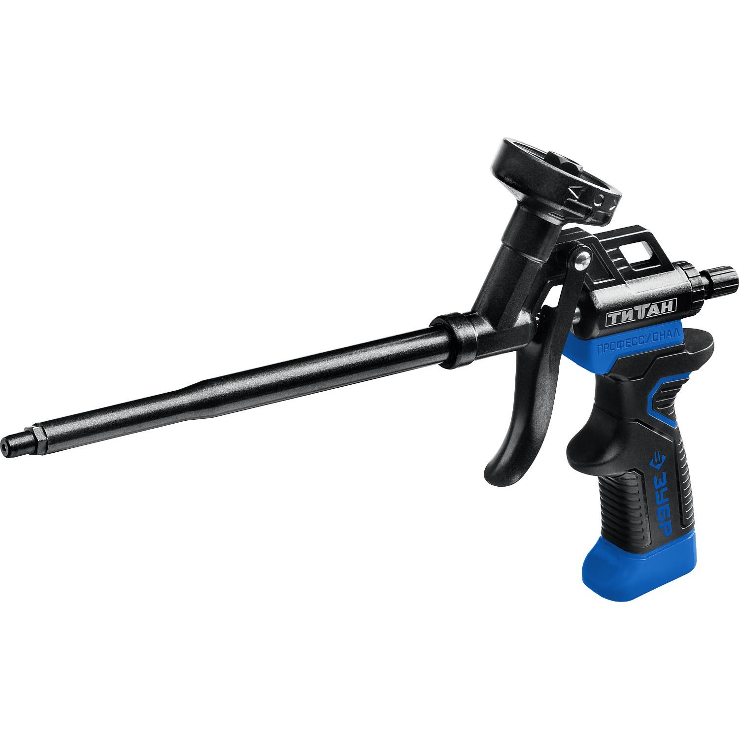 ЗУБР ТИТАН  профессиональный пистолет для монтажной пены, с полным тефлоновым покрытием. {06866_z02}