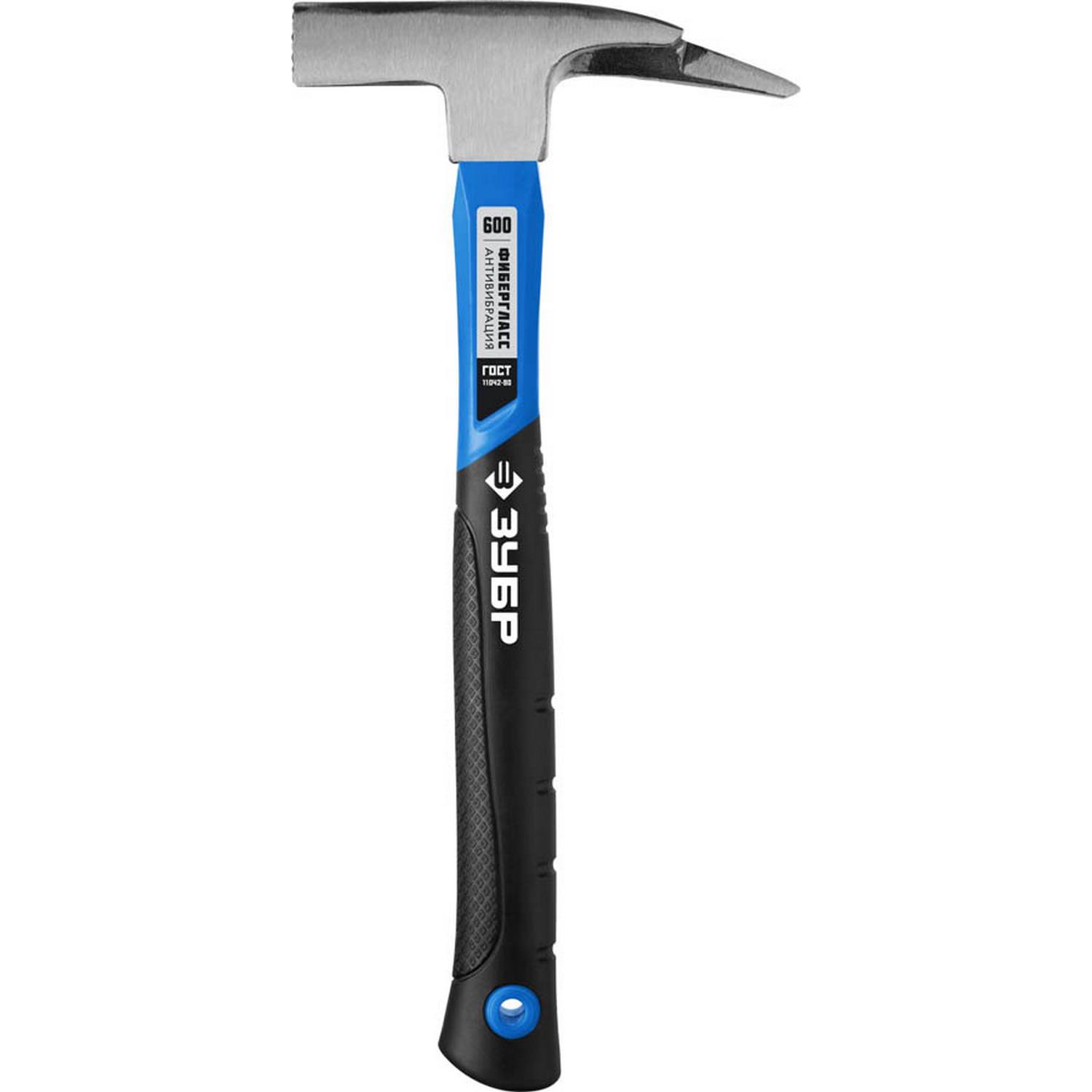 Молоток КРОВЕЛЬЩИКА 600 г с фиберглассовой рукояткой, ЗУБР Профессионал 20203 {20203_z01}