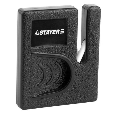 Точилка STAYER "MASTER", для ножей, компактная, керамическая рабочая часть {47511}