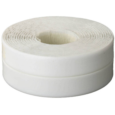 STAYER  3.35 м x 40 мм x 3.35 м, профиль L, белая, бордюрная лента для ванн и раковин, Professional (12341-20-20)