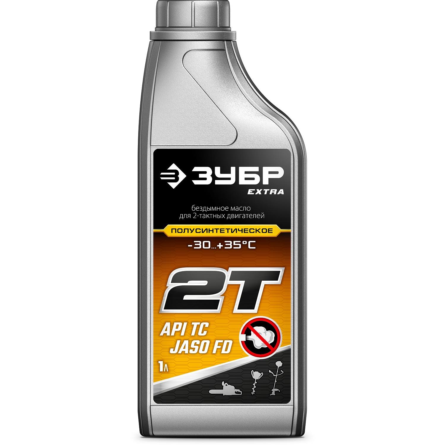 ЗУБР EXTRA 2Т-П полусинтетическое масло для 2-тактных двигателей, 1 л {70601-1}