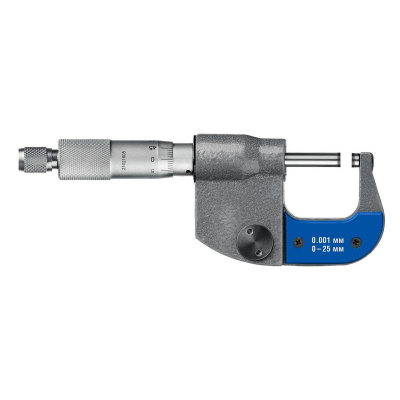 Микрометр ЗУБР "Профессионал" гладкий цифровой, МКЦ 25, диапазон 0-25мм, шаг измерения 0,001мм {34482-25_z02}
