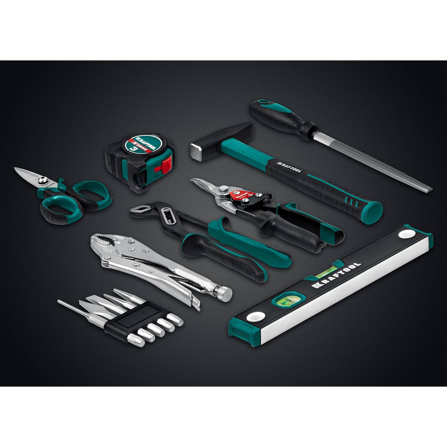 KRAFTOOL  GRAND-152, 152 предм., (1/2"+1/4"), Универсальный набор инструмента  {27978-H152}