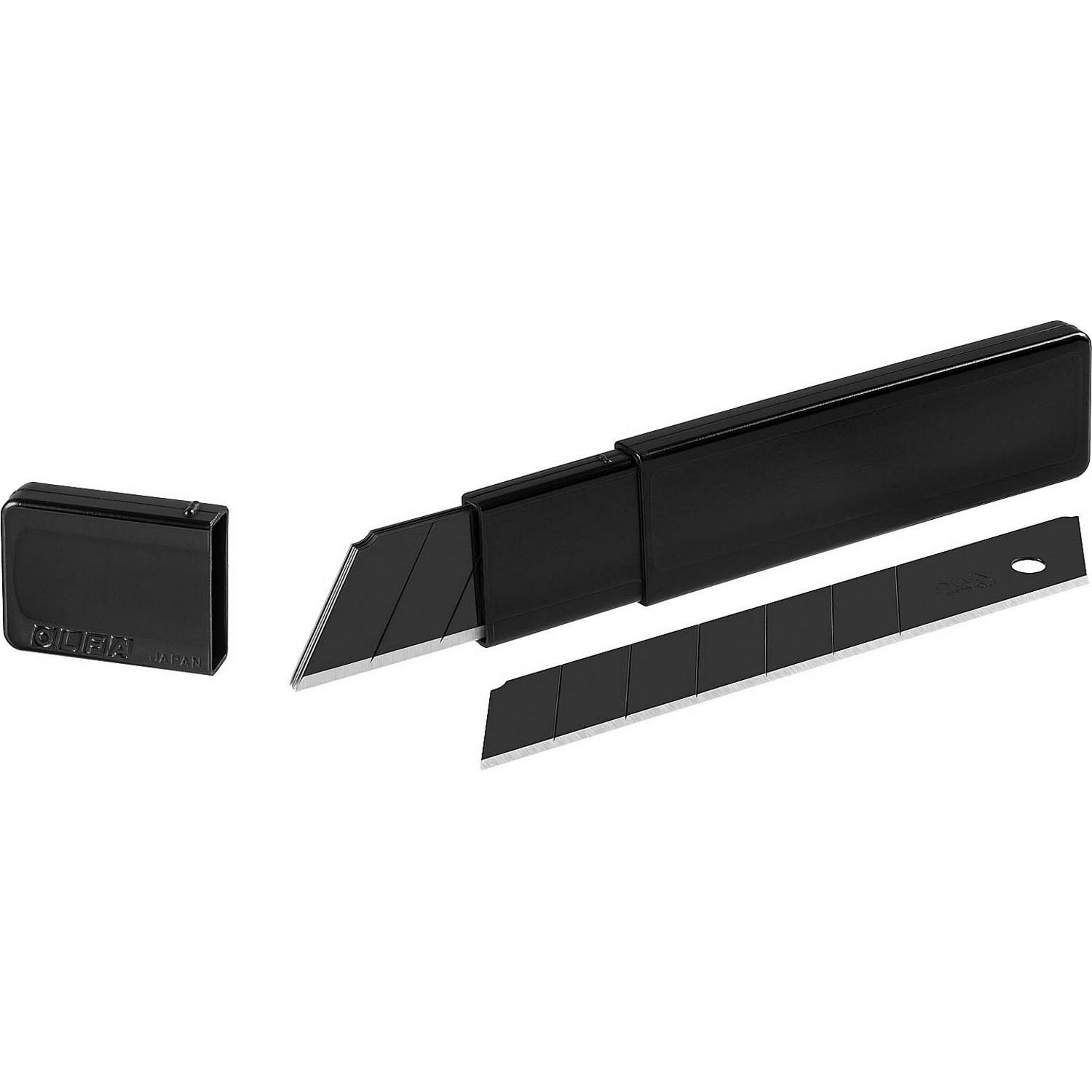 Лезвие OLFA "BLACK MAX" сегментированное, 5шт, 25х126х0,7мм {OL-HBB-5B}