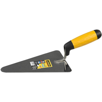 STAYER  200 мм, нержавеющее полотно, 2-х компонентная рукоятка, кельма треугольник, Professional (08292)