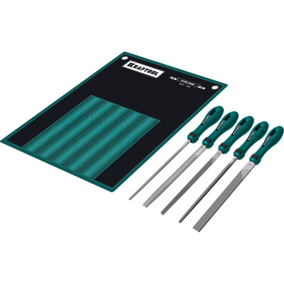 KRAFTOOL ALLIGATOR набор напильников, двухкомпонентная рукоятка, 200 мм {16905}