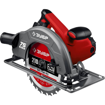Пила дисковая, 90°-70 мм, диск 210 мм, 2000 Вт, ЗУБР {ПД-75}