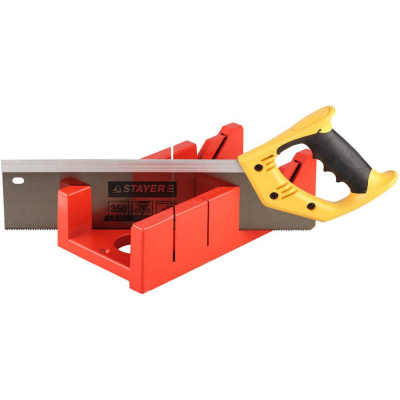 STAYER, 105х55мм, набор стусло пластиковое+пила 350мм {15395-35}
