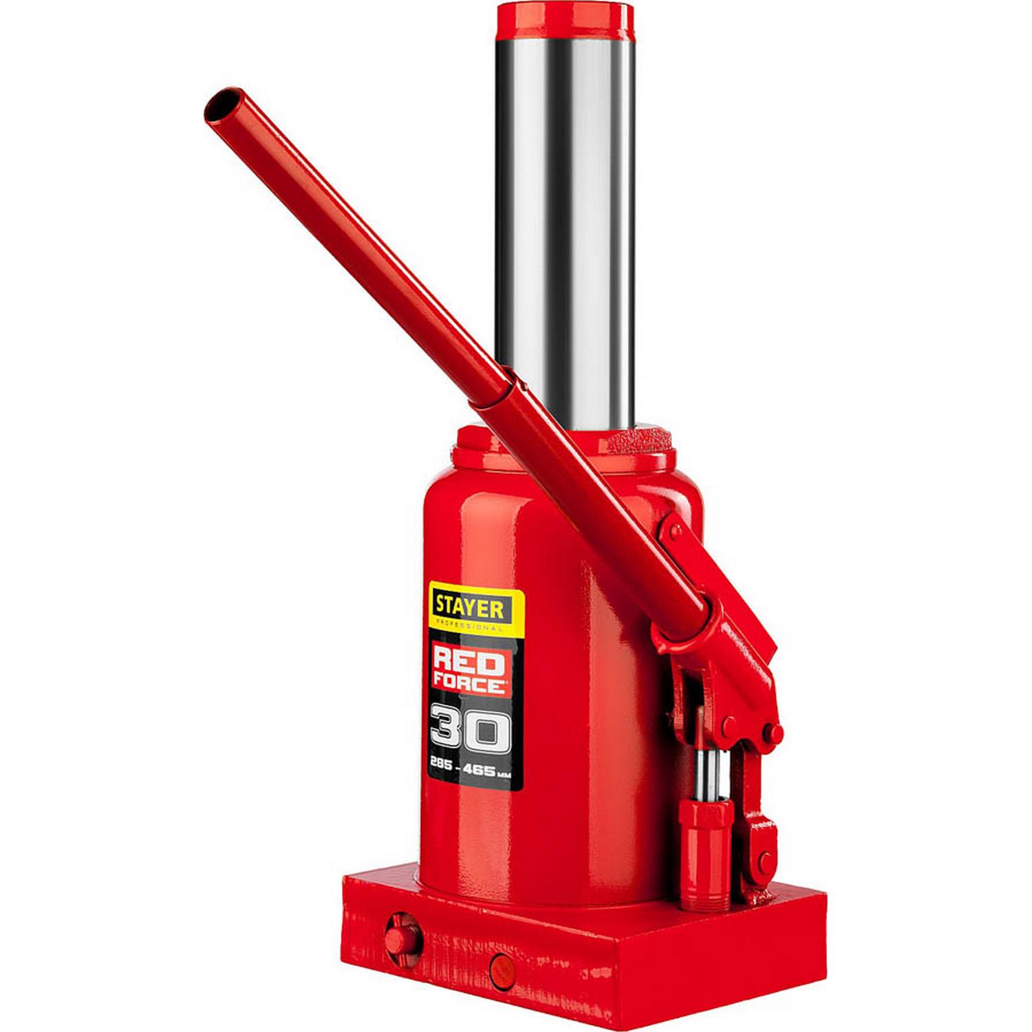 STAYER RED FORCE 30т 285-465мм домкрат бутылочный гидравлический {43160-30_z01}