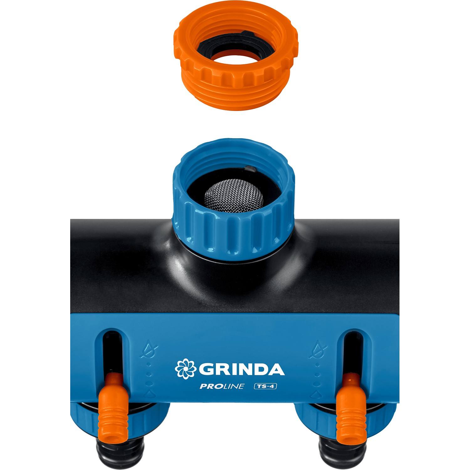 GRINDA  TS-4, 3/4" - 1", четырехканальный, с внутренней резьбой, поливочные распределители, PROLine (8-426313)