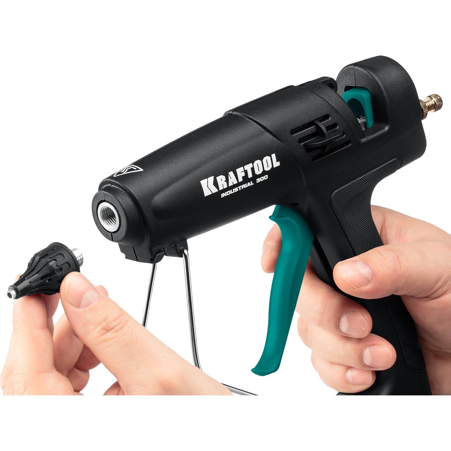 KRAFTOOL Industrial 300  пистолет термоклеевой электрический, d 11-12 мм  45 г/мин {06842}