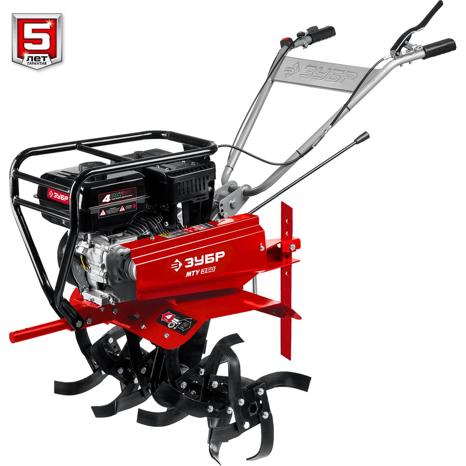 ЗУБР МТУ-350 мотоблок бензиновый усиленный 212 см3 {МТУ-350}