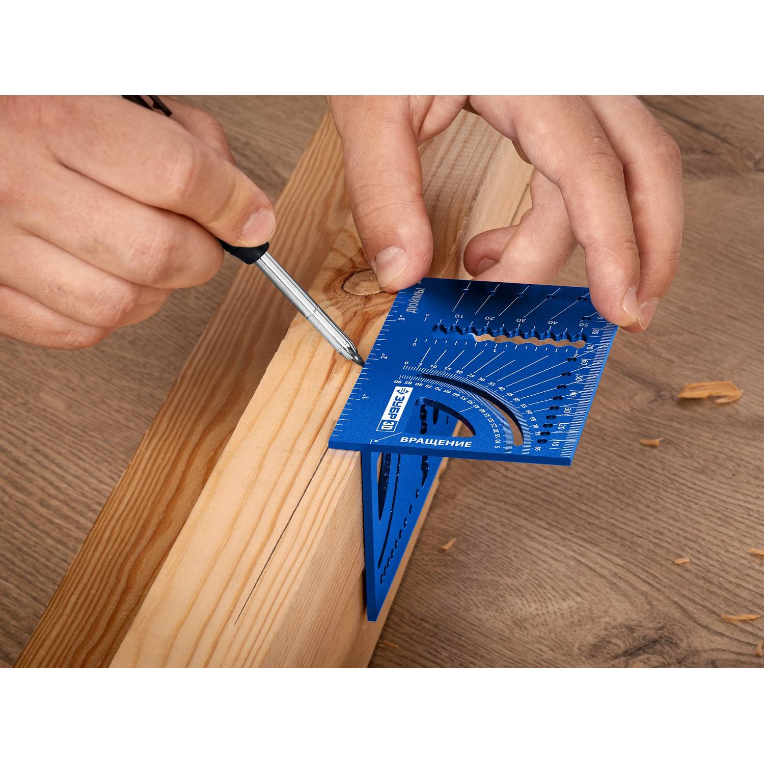 Угольник многофункциональный ЗУБР 3D, 7-в-1 {34399}