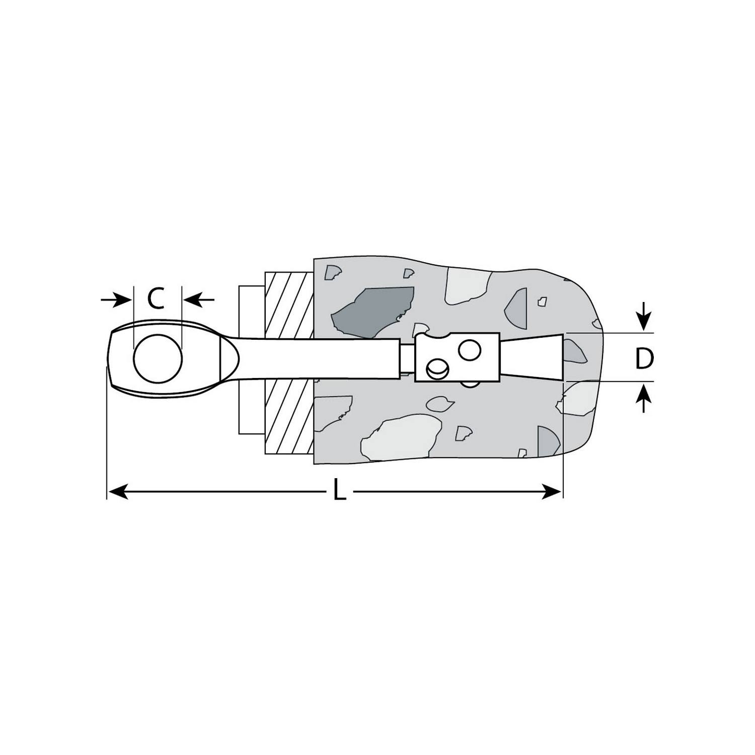 Анкер потолочный, 6,0х60мм, 2шт, желтопассивированный, ЗУБР {4-302856-06-060}