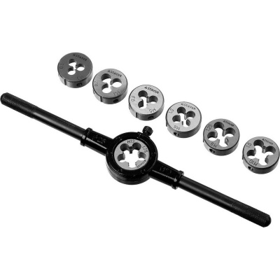 STAYER MaxCut 8 предметов, набор плашек, инструментальная сталь {28015-H8_z01}