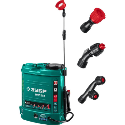 ЗУБР 12 л бак, опрыскиватель аккумуляторный, 12В, 8Ач {ОПС-12}