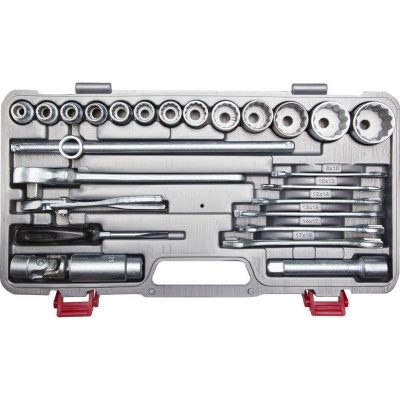 НИЗ  "АВТОМОБИЛИСТ", 26 шт, 1/2", набор слесарно-монтажного инструмента в пластиковом кейсе (27625-H26)