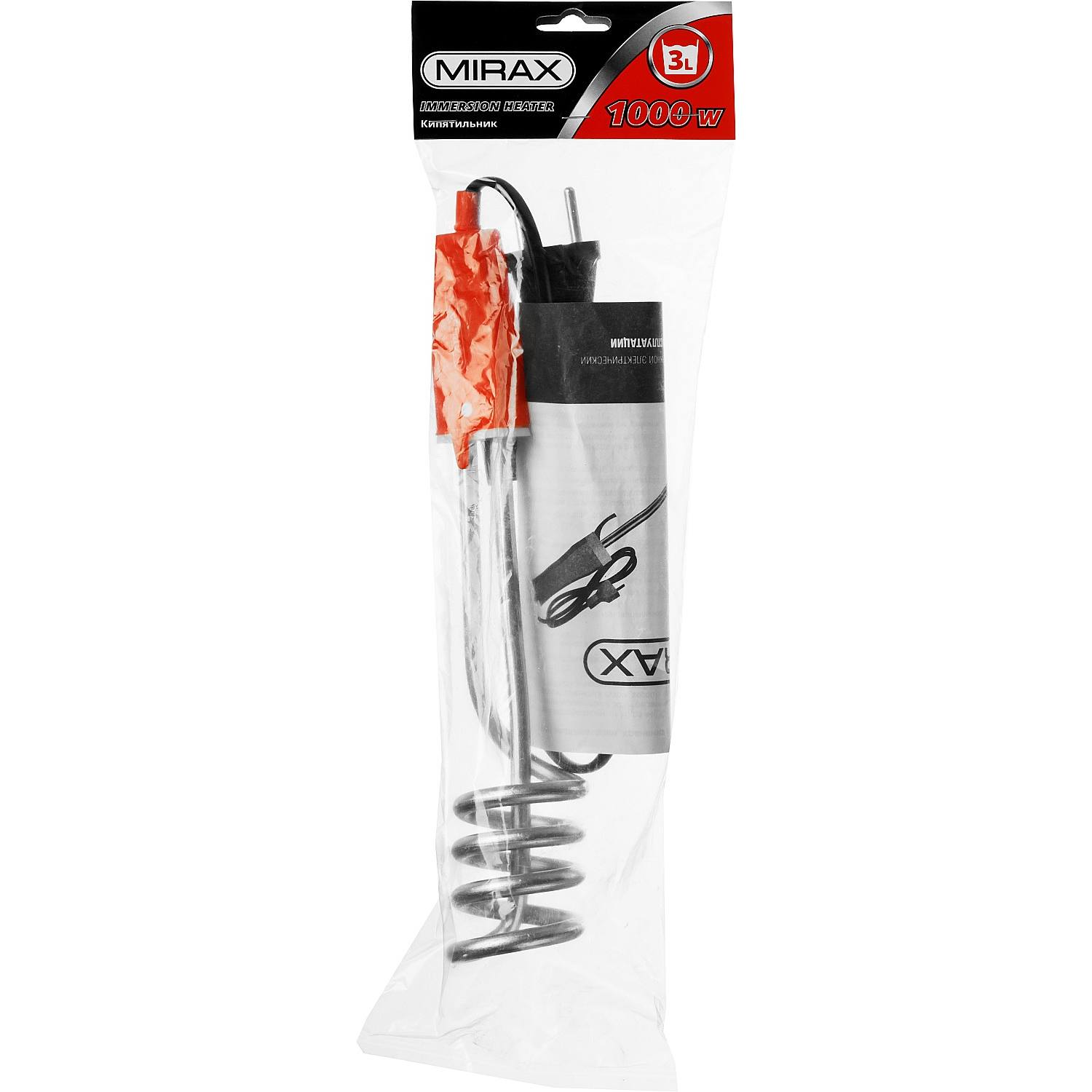 Кипятильник MIRAX, 1000 Вт, 220В {55418-10}